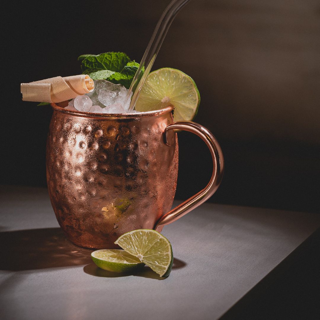 Zirben Mule Cocktail mit Zirbenlikör